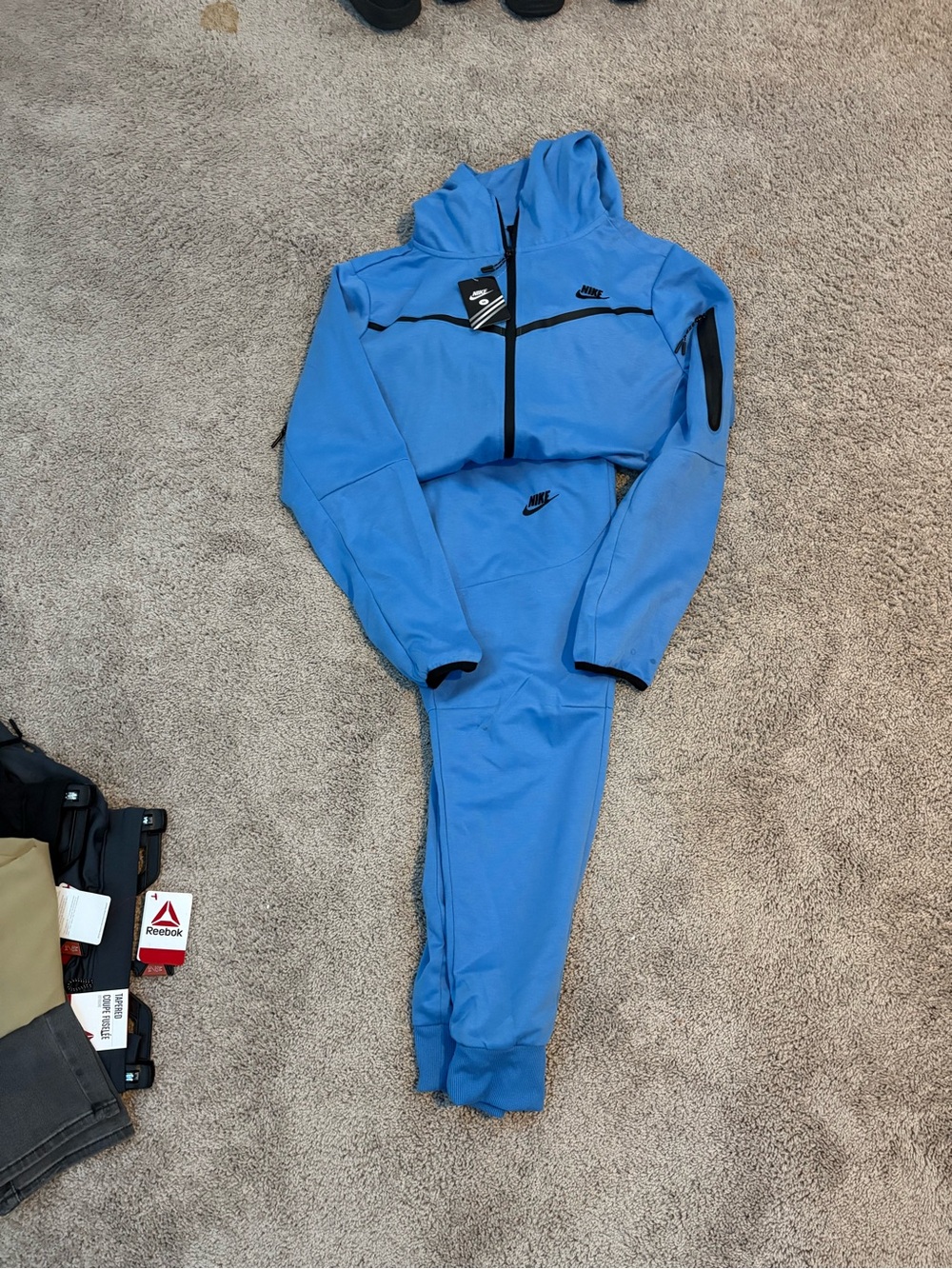Nike Light Blue Hooded Tracksuit